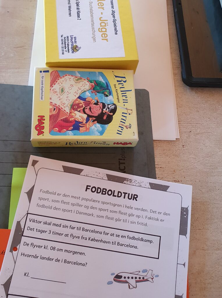 deutsche und dänische Spiele und Arbeitsmaterialien